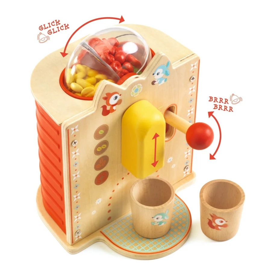 Joc de rol Espressor din lemn, Djeco
