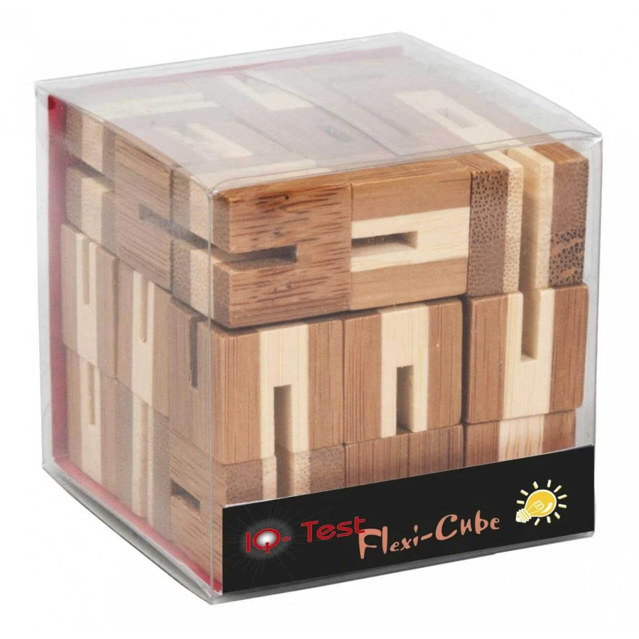 Joc logic puzzle 3D din bambus Flexi-cub