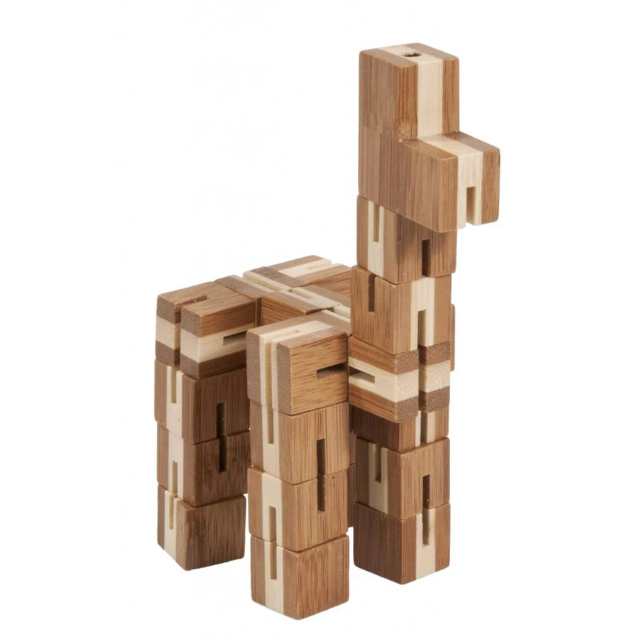 Joc logic puzzle 3D din bambus Flexi-cub