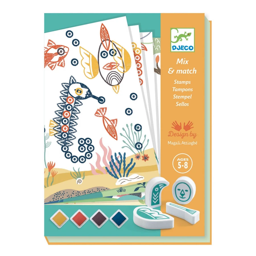 Gioco di timbri creativi Animali sorprendenti, Djeco
