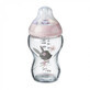 Glasflasche, N&#228;her an der Natur, 250 ml, 0 Monate+, Rosa, Tommee Tippee