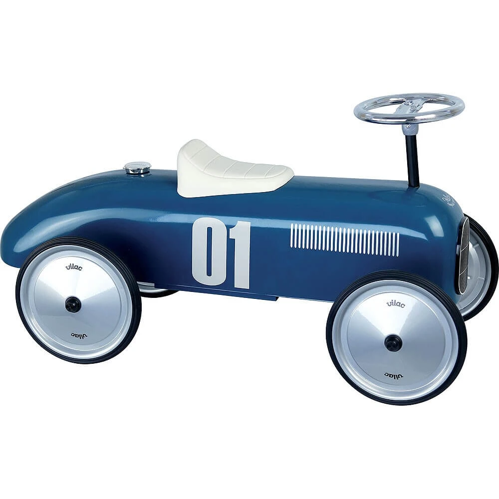Aufsitzauto Vintage Metall - Marine - Vilac