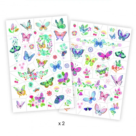 Vlinders en glittertattoos, Djeco