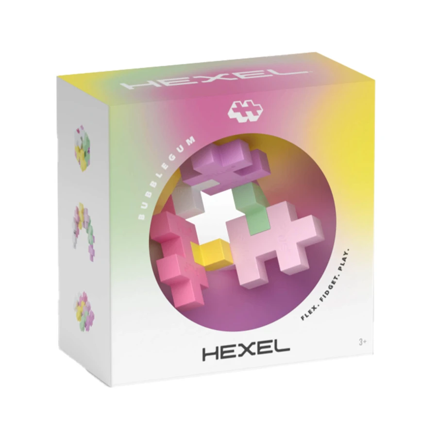 HEXEL Spectrum - Jucarie fidget creativa - Plus Plus, Bubblegum