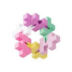 HEXEL Spectrum - Jucarie fidget creativa - Plus Plus, Bubblegum
