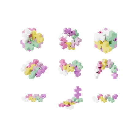 HEXEL Spectrum - Jucarie fidget creativa - Plus Plus, Bubblegum
