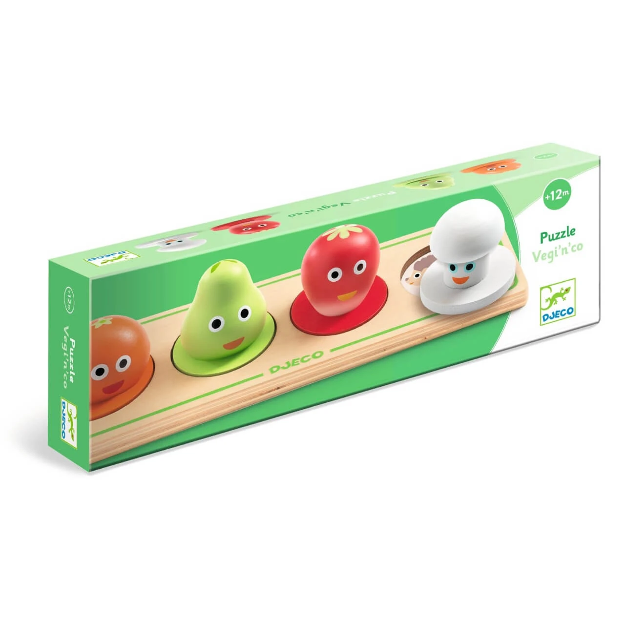 Obst und Gemüse Holzpuzzle, Djeco