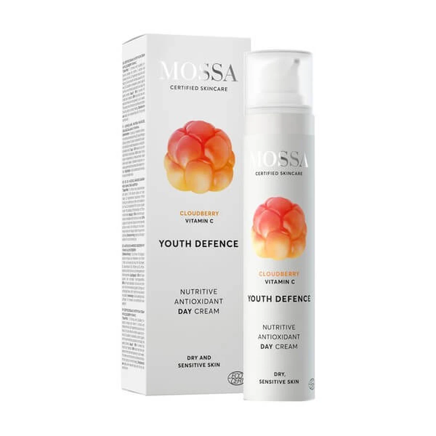 Mossa, cremă de zi hrănitoare antioxidantă cu afine, 50 ml