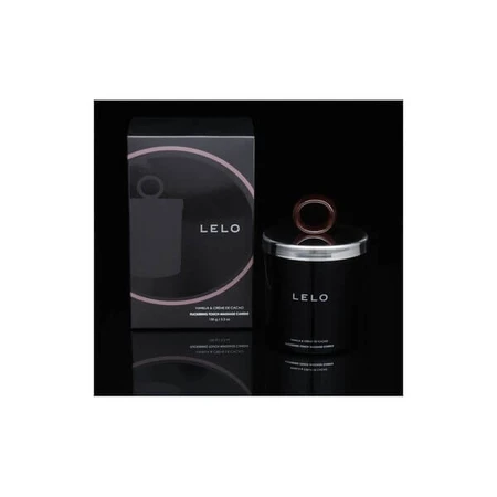 Lumânare de masaj LELO Flickering Touch, lumânare de masaj parfumată cu vanilie și cacao, 150 g