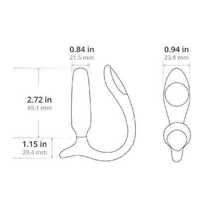 Lovense Anal Lush, vibrateur anal contrôlé par application, rose, 1 pc.