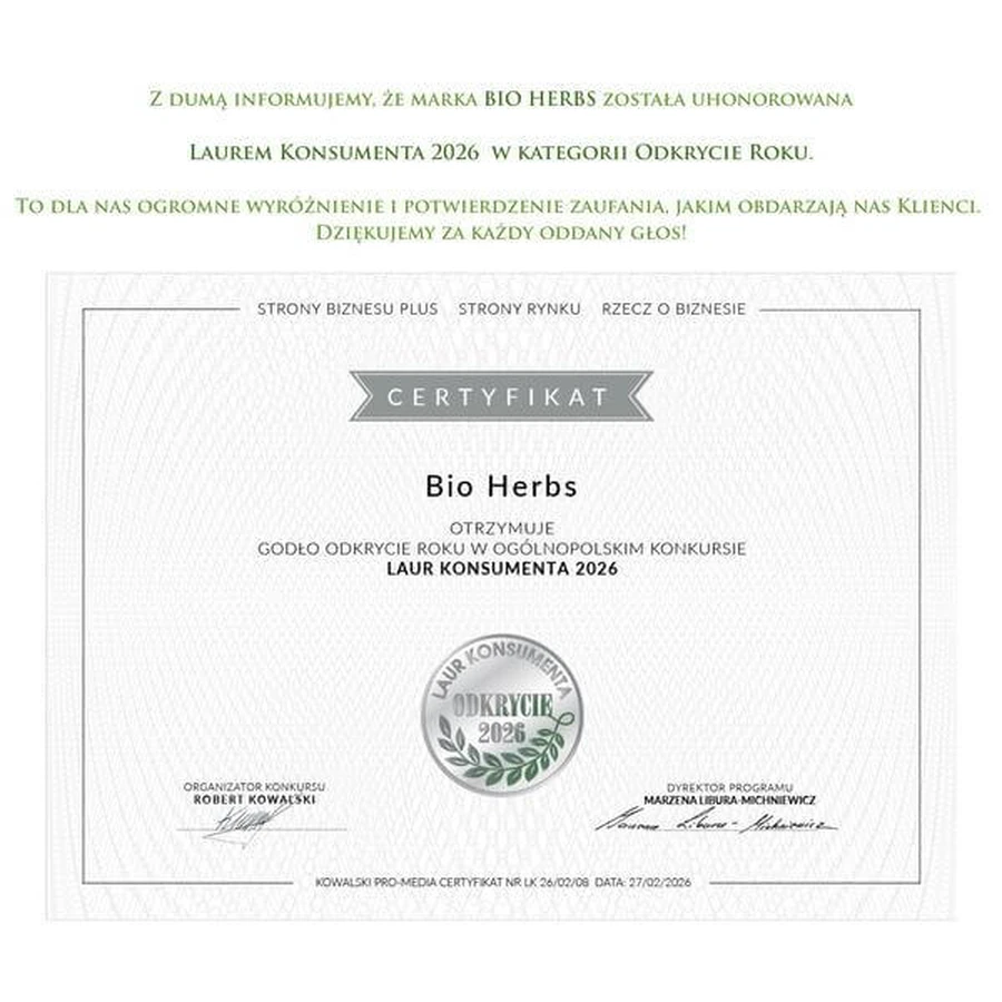 My Herbs Baikalin Premium, cápsulas, 100 uds.