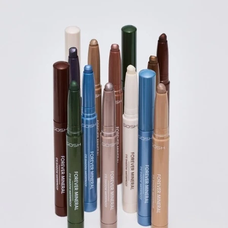 Gosh, Forever Mineral, ombretto in stick waterproof, 020 Matt Blue, 1,4 g