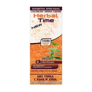 Herbal Time, henna pentru păr natural, fără 0 neutru, 75 ml