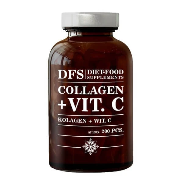 Diät-Nahrungsergänzungsmittel Kollagen + Vit. C, Kapseln, 200 Stk