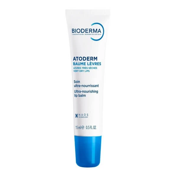 Bioderma Atoderm Levres, nährender und regenerierender Balsam für rissige und trockene Lippen, 15 ml