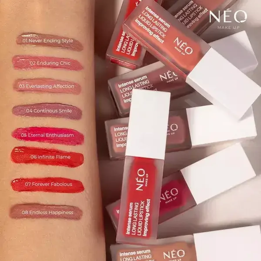 Neo Make Up, Długotrwała pomadka do ust w płynie, 03 Everlasting Affection, 5 ml: ceny i cechy