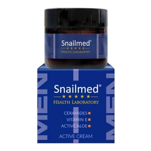 Snailmed, cremă de față lipoactivă pentru bărbați cu ceramide, aloe vera și vitamina E, 60 ml