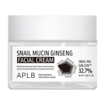 APLB Snail Mucin Ginseng Facial Cream, cremă de față regenerantă cu mucină de melc și ginseng, 55 ml