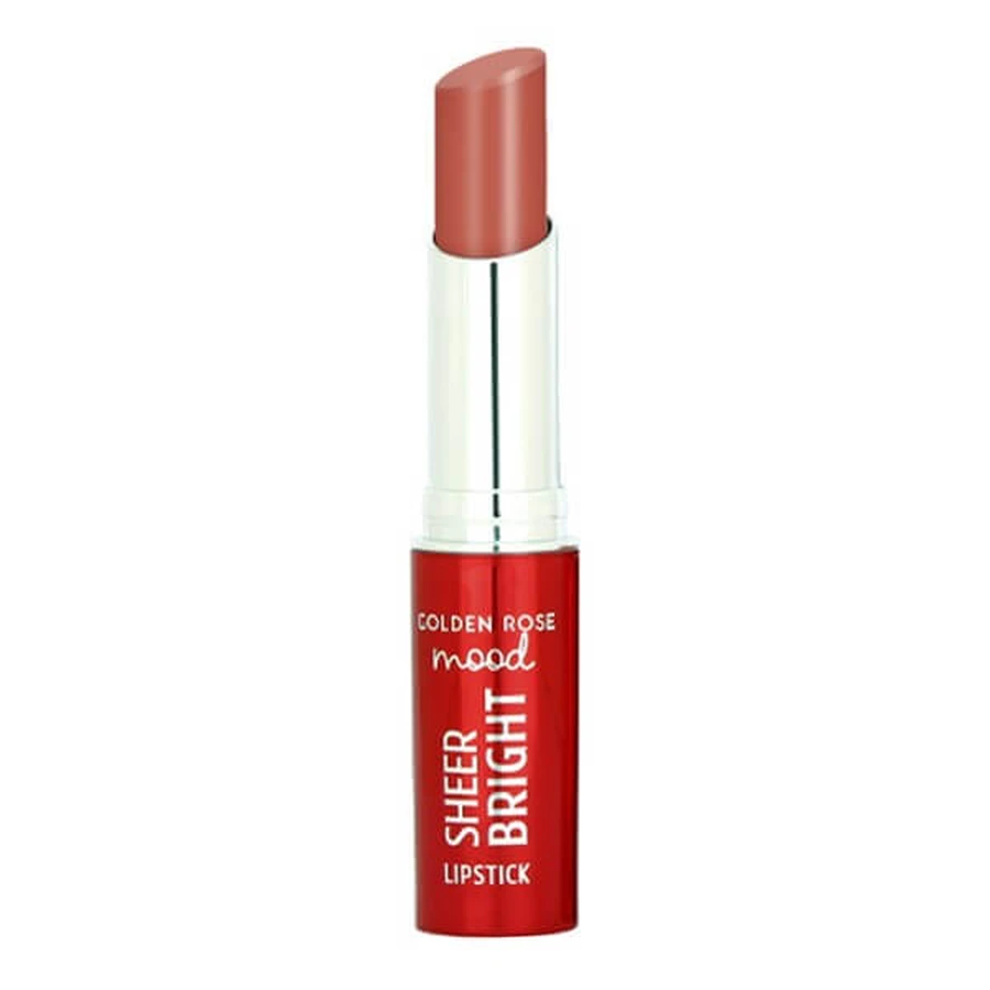 Golden Rose Mood Sheer Bright Lipstick, glänzender Lippenstift, 101, 3,3 g