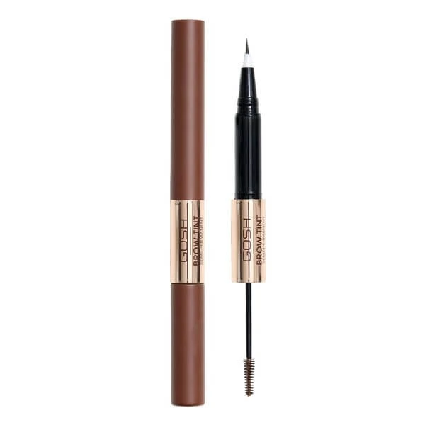 Gosh, lang anhaltende Augenbrauenfarbe mit Gel 2-in-1, 002 Dunkelbraun, 2,9 g