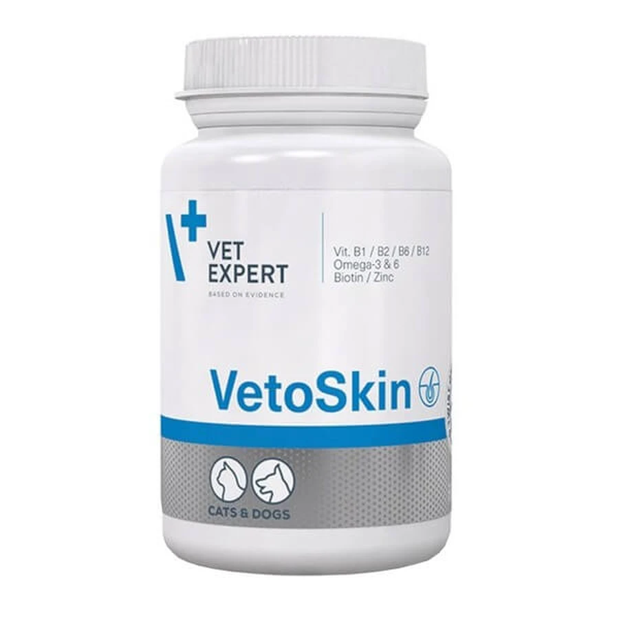 Vet Expert Vetoskin, skin and coat preparation for dogs and cats, capsules, 90 pcs.
