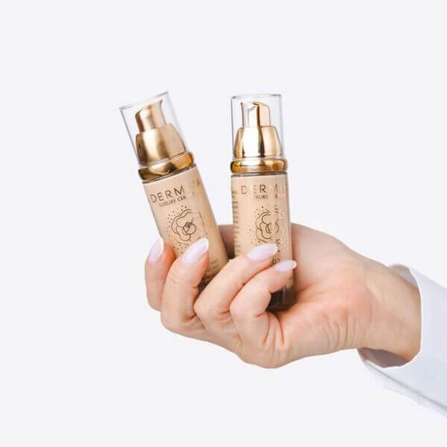 Dermika Luxury Ceramides, 4-in-1 skincare foundation, SPF 30, shade 01, 30 ml