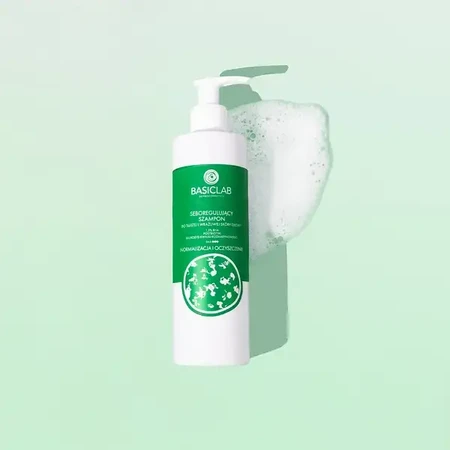 BasicLab Trichologis, șampon seboregulator pentru scalp gras și sensibil, 300 ml