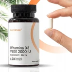 Sundose Witamina D3 Vege 2000 IU, kapsułki twarde, 120 szt.: ceny i cechy
