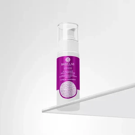 BasicLab Esteticus, ser facial peptidic pentru tensiune nocturnă și fermitate, 15 ml