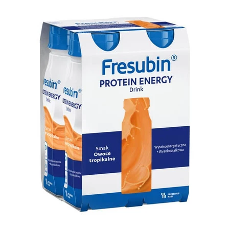 Fresubin Protein Energy Drink, flüssig mit tropischem Fruchtgeschmack, 16x200 ml
