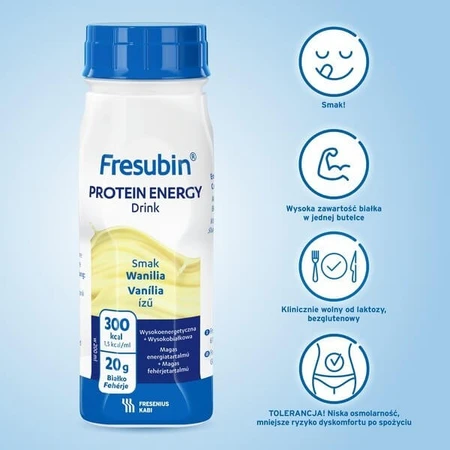 Fresubin Protein Energy Drink vanillesmaak, vloeibaar, 16x200 ml