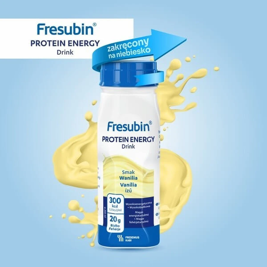 Fresubin Protein Energy Drink vanillesmaak, vloeibaar, 16x200 ml