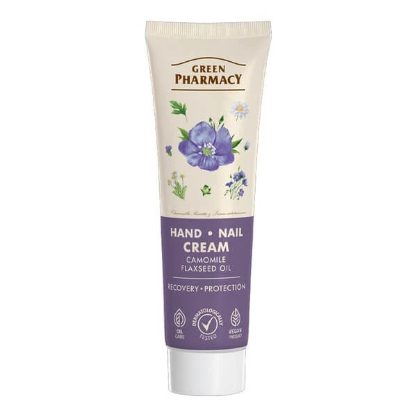 Grüne Apotheke, Kamille und Leinöl, Handcreme, 100 ml