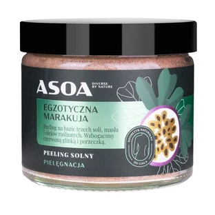 Asoa, Exfoliante de azúcar de naranja y macadamia, 250 ml