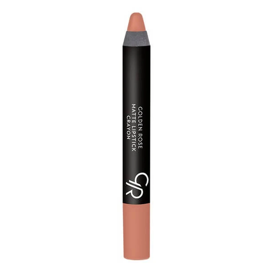 Golden Rose Matte Crayon Lipstick, rouge à lèvres mat en crayon, 26, 3.5 g