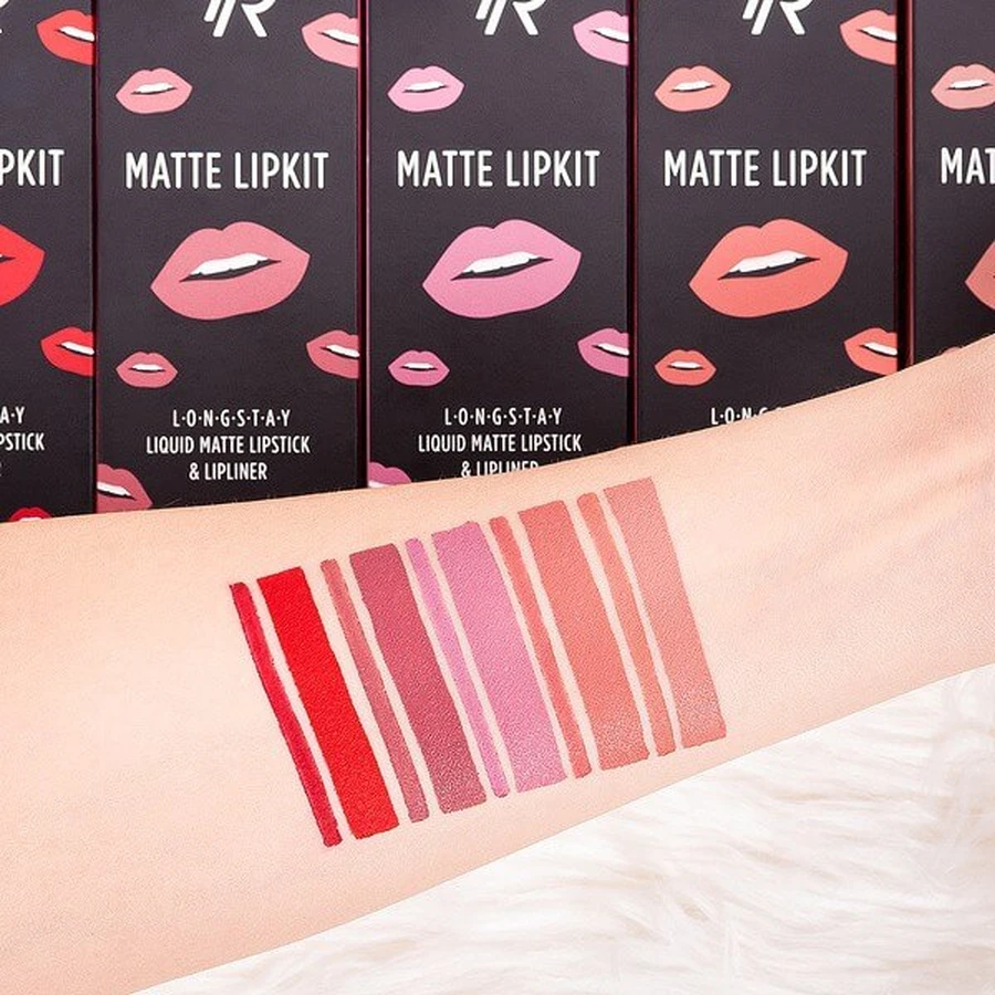 Golden Rose Matte Lipkit, lipmake-up set, nude, 7.6 g