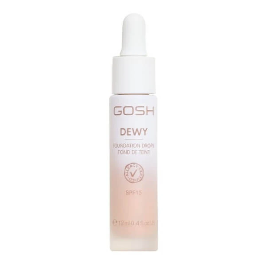 Gosh Dewy Foundation Drops, verhelderende foundationdruppels SPF 15, 006 Medium, 12 ml