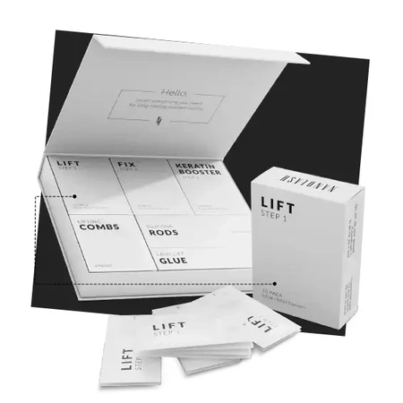 Nanolash Lift - Pasul 1, activator pentru ridicarea și laminarea genelor, 0,5 ml x 10 buc.