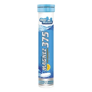 Magnesio 375 Optimusss, comprimidos efervescentes sabor naranja, 20 uds.