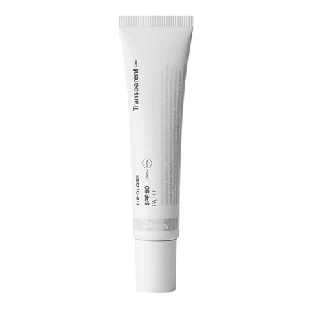Brillo de labios con color Transparent Lab, brillo de labios SPF50, brillante, 15 ml.