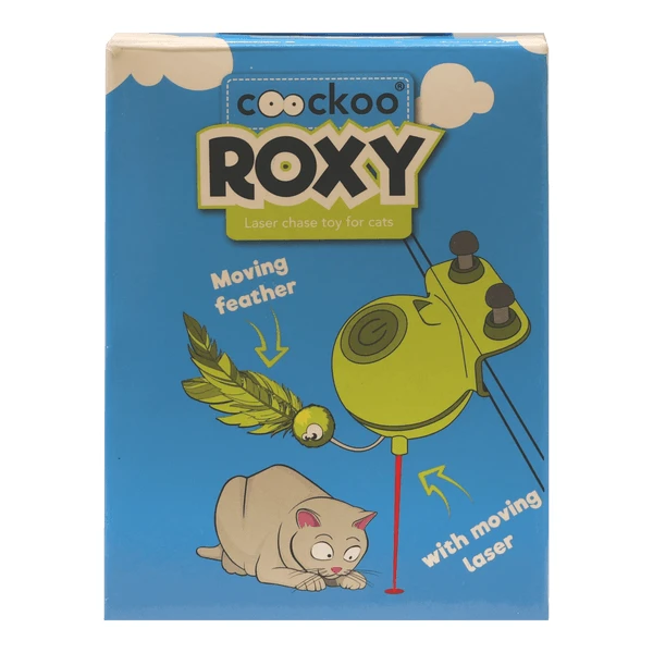 Coockoo Roxy Laser Toy, elektronisches Laserspielzeug für Katzen, lindgrün, 1 Stk