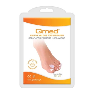 Qmed Hallux Valgus Toe Spreader, séparateur d'orteil valgus, taille L, 1 pièce.