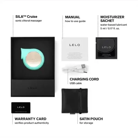 LELO Sila Cruise, sonic clitoral stimulator, Aqua, 1 pc.