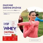 Proteine del siero del latte ALE al gusto di fragola, polvere, 30 g