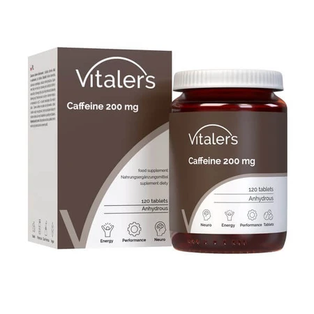 Vitalers Cafeină 200 mg, comprimate, 120 buc.