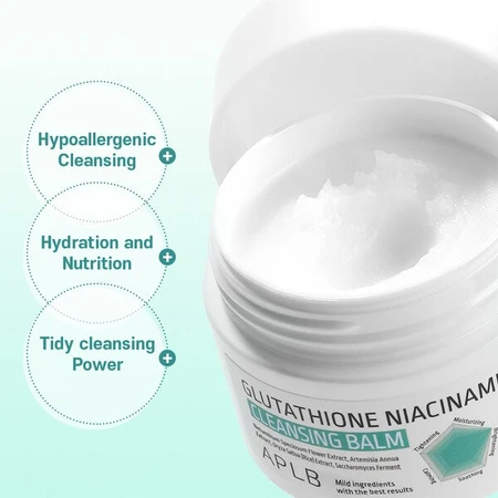 APLB Glutathione Niacinamide Cleansing Balm, baume démaquillant au glutathion et à la niacinamide, 80 ml