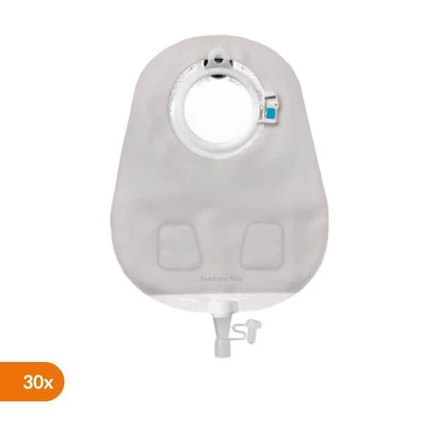SenSura Mio Click Midi, Urostomiebeutel, grau, 50 mm, 30 Stück
