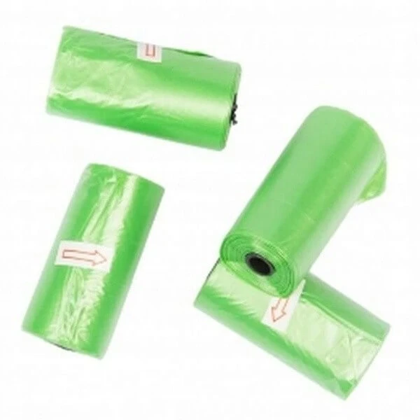 Duvoplus Poo Bags Eco, Hundekotbeutel, biologisch abbaubar, grün, 4 x 20 Stück