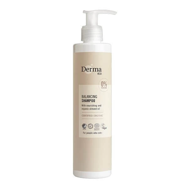 Derma Eco, Haarshampoo mit Mandelöl und Aloe-Vera-Extrakt, 250 ml