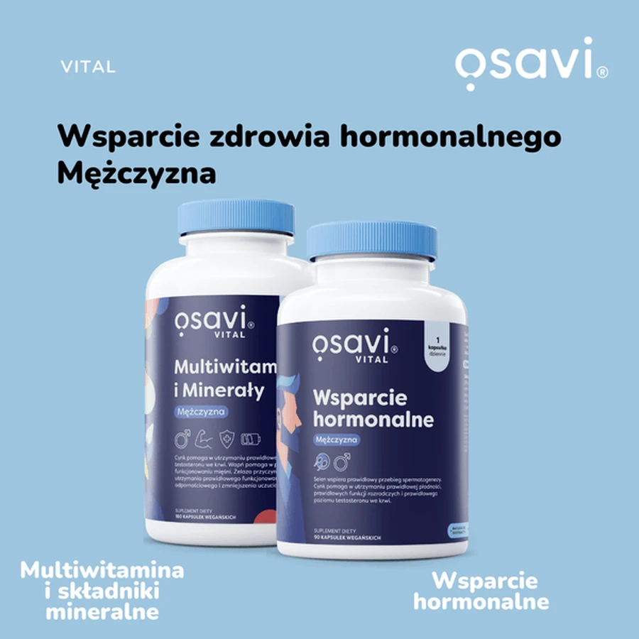 Osavi Male Hormone Support, capsule, 90 buc.